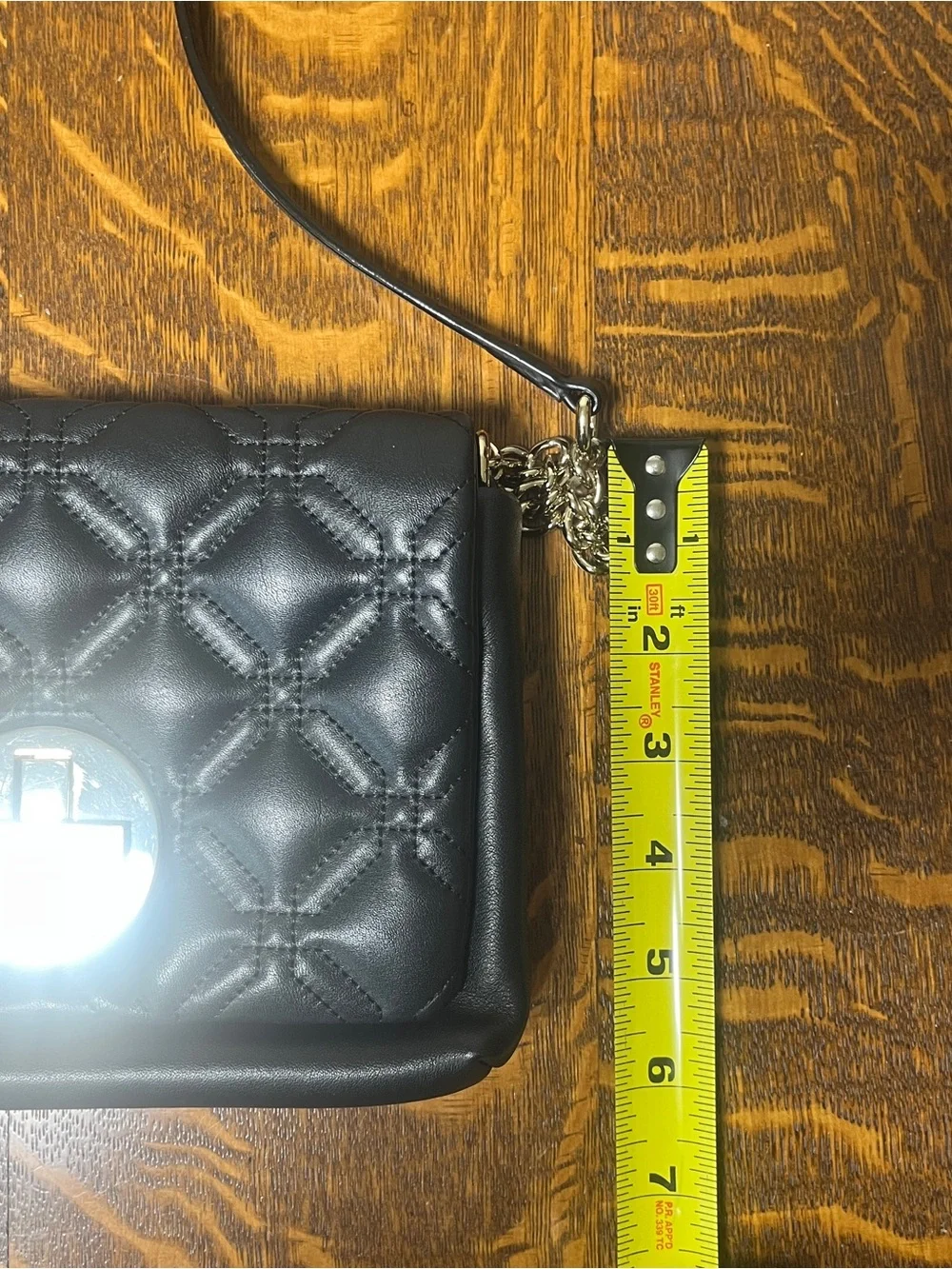 kate spade New York Astor Court Naomi Black Quilted Crossbody Shoulder Bag.